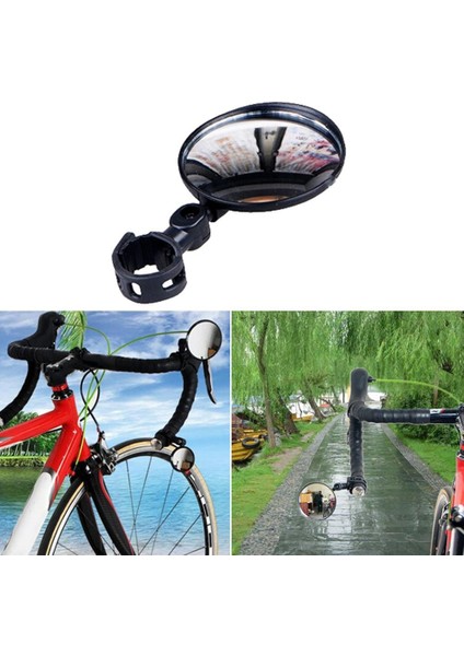 Siyah 45MM Tarzı Bisiklet Bisiklet Evrensel Direksiyon 360 Derece Dönebilen Geniş Açılı Arka Görüş Aynası Bisiklet Bisiklet Geniş Kapsamlı Arka Yansıtıcı (Yurt Dışından) modelleri