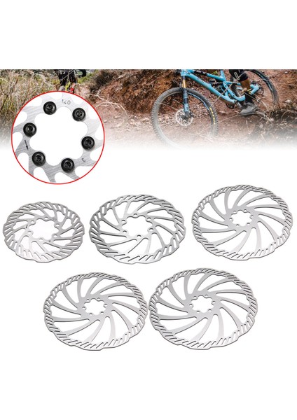 160MM Tarzı Yeni Gelen Bisiklet Fren Diski mm Paslanmaz Çelik Bisiklet Disk Fren Diskleri + 6 Civata Dağ Yol Bisikleti Için (Yurt Dışından)
