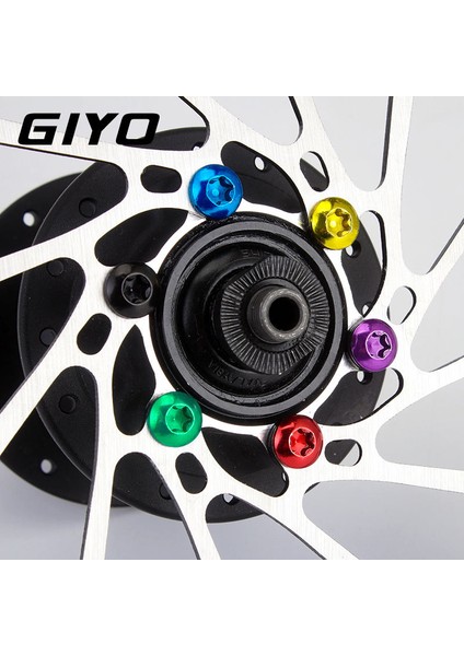 Siyah Stil Lot Bisiklet Disk Fren Rotor Cıvata T25 Torx M5*10 Paslanmaz Çelik Sabitleme Vidası Disk Fren Mtb Bisiklet Aksesuar Parça Aracı (Yurt Dışından)