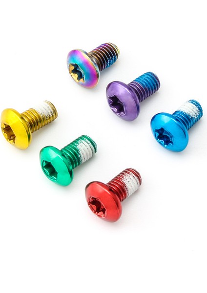 Yeşil Stil Muqzı Renkli Rotor Disk Fren Vidası T25 M5*9mm Disk Rotor Vidası Mtb Yol Bisikleti Fren Sabitleme Civatası Bisiklet Aksesuarları (Yurt Dışından)