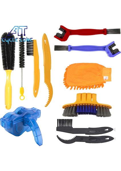 Bir Stil Bisiklet Zincir Temizleyici Bisiklet Motorsiklet Temizleme Fırça Kiti Bisiklet Dağ Bisikleti Yıkama Aracı Seti Bisiklet Tamir Araçları Aksesuarları (Yurt Dışından)