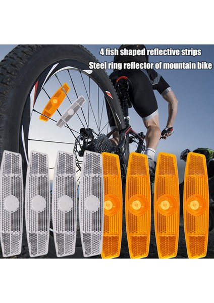 10 Adet 72X13MM Tarzı Yol Bisikleti Uyarı Konuşlu Güvenlik Reflektörü Işık Mtb Bisiklet Tekerlek Jant Reflektif Klip Reflektör Işığı Bisiklet Aksesuarları (Yurt Dışından)