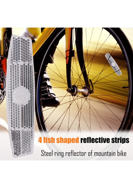 10 Adet 72X13MM Tarzı Yol Bisikleti Uyarı Konuşlu Güvenlik Reflektörü Işık Mtb Bisiklet Tekerlek Jant Reflektif Klip Reflektör Işığı Bisiklet Aksesuarları (Yurt Dışından)
