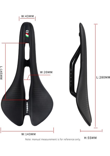 Siyah ve Kırmızı Tarzı Toseek Mtb Bisiklet Koltuğu Yol Dağ Bisikleti Ultrahafif Yarış Bisikleti Bisiklet Hohl Ergonomik Koltuk (Yurt Dışından) modelleri