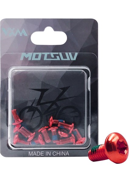 Kırmızı Stil T25 Bisiklet Disk Fren Rotor Cıvata Torx Alaşım Çelik Vida Sabitleme Vidası Disk Fren Mtb Bisiklet Aksesuarı Parça Aracı (Yurt Dışından)