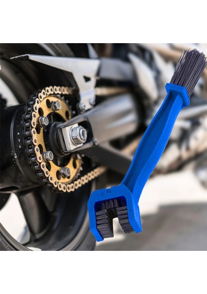Turuncu Tarzı Motosiklet Dağ Bisikleti Bisiklet Scooter Çift Uçlu Zincir Temizleme Fırçası Döngü Zincir Fırçası Motor Bisiklet Zincir Temizleme Aracı (Yurt Dışından)