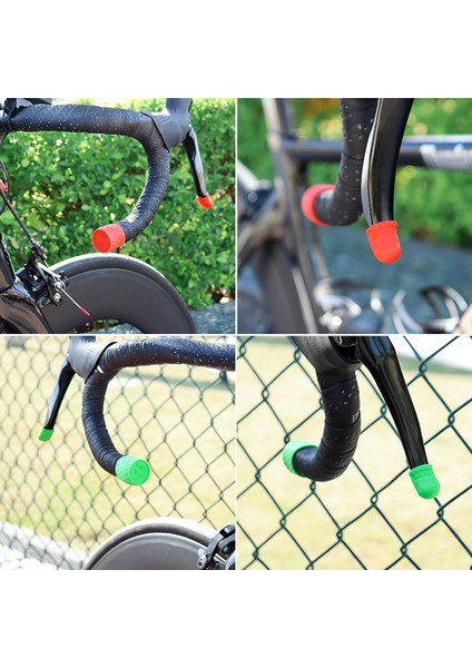 Yeşil Stili Ayarla Muqzı Direksiyon Bandı Koruyucu Kılıf Yol Bisikleti Fren Kolu Vites Kolu Koruyucu Halka Çift Kontrol Kolu Anti-Çizik Sabit (Yurt Dışından) fırsatları