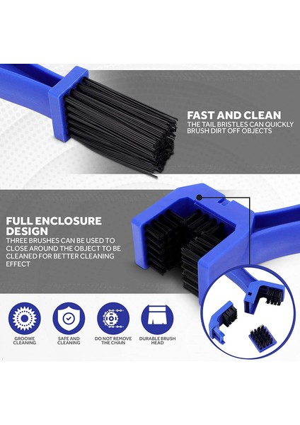 Mavi Stil Motorsiklet Zincir Fırçası Bisiklet Temizleme Fırçası Elektrikli Araç Araçları Fırça Zincir Fırçası Sıkma Fırça Yıkayıcı (Yurt Dışından) fırsatları