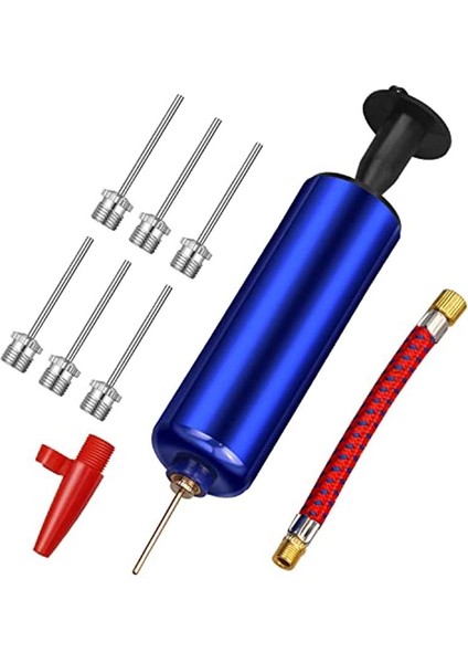 10 Adet Tarzı Esnek Hortum Voleybol Futbol Basketbol Iğne ile El Hava Pompası Dayanıklı Balon Top Şişirici Taşınabilir (Yurt Dışından)