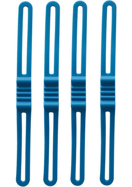 Mavi Stil 4'lü Bisiklet Bandı Fener Bisiklet Kayış Kurdele Montaj Bisiklet Bandaj Esnek Tekrar Kullanılabilir Direksiyon Hoparlör Bağı (Yurt Dışından)