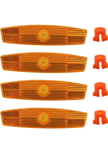 C4 Tarzı Bisiklet Jant Reflektörü Güvenlik Uyarı Işığı Güvenlik Tekerlek Kenar Yansıtıcı Lamba Montaj Vintage Klips Tüp Reflektör (Yurt Dışından)