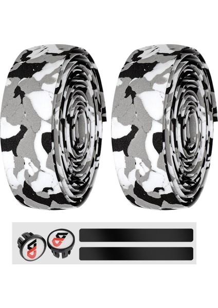 No.7 Tarzı Bisiklet Ölü Sinek Kamuflaj Süngerli Direksiyon Bandı Kaymaz Bisiklet Sürme Direksiyon Askıları Yol Bisikleti Şok Emici Direksiyon Askıları (Yurt Dışından)