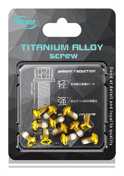 Altın Tarzı Lot Bisiklet Disk Fren Rotor Cıvata T25 Torx M5*10 Paslanmaz Çelik Sabitleme Vidası Disk Fren Mtb Bisiklet Aksesuar Parça Aracı (Yurt Dışından)