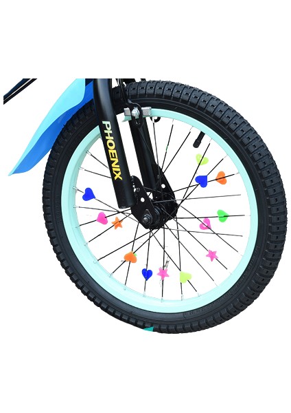 36 Adet Yıldız Boncuk Stili Renkli Güvenlik Çocuk Klipsi Bisiklet Yuvarlak Çok Renkli Kalp Yıldızlar Tekerlek Bisiklet Aksesuarları Süslemesi Boncuk Jant Boncuk (Yurt Dışından) fırsatları