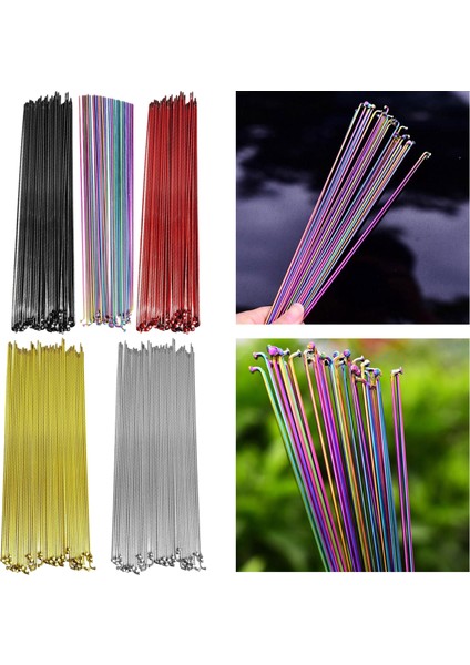 268MM Altın 36PCS Tarzı 36X Katlanır Bisiklet Çelik Konuş Seti Tekerlek Konuşu B Bisiklet (Yurt Dışından)