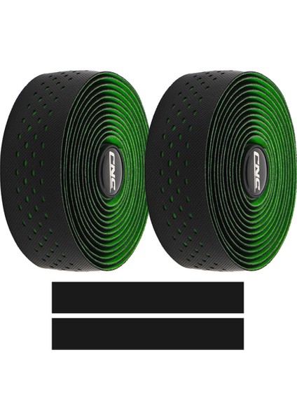 Siyah Yeşil Tarzı C Yol Bisikleti Kolu Bandı Sarımı Bisiklet Direksiyon Bandı + 2 Fiş Kaymaz Nefes Alabilir Sarımlar Askılar Bisiklet Aksesuarları (Yurt Dışından)