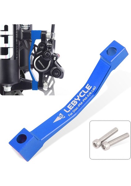 Mavi 180MM Stili Bisiklet Disk Fren Adaptörü, Posta Çatal Montajından mm Rotor Mtb Yol Dağ Bisikleti Disk Fren Adaptörü Parçaları Için (Yurt Dışından)