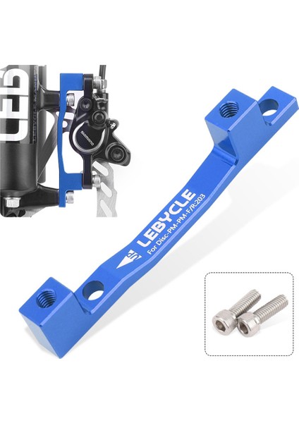 Mavi 180MM Stili Bisiklet Disk Fren Adaptörü, Posta Çatal Montajından mm Rotor Mtb Yol Dağ Bisikleti Disk Fren Adaptörü Parçaları Için (Yurt Dışından)
