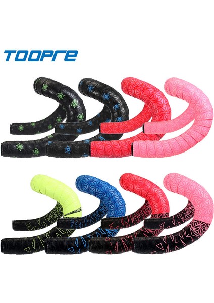 Yuvarlak Noktalar-Yeşil Tarzı Yol Bisikleti Gidon Bandı Krizantem Baskılı Tutma Kolları Bantları Evapu Yumuşak Kaymaz Silikon Şok Emici Teri Emen Bant Bandı (Yurt Dışından) fiyatları