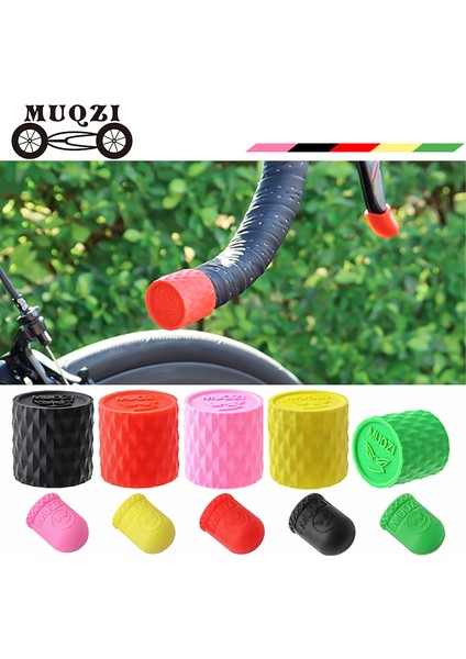 Küçük Kırmızı Tarzı Muqzı Direksiyon Bandı Koruyucu Kapak Yol Bisikleti Fren Kolu Vites Kolu Koruyucu Halka Çift Kontrol Kolu Anti-Çizik Sabit (Yurt Dışından)
