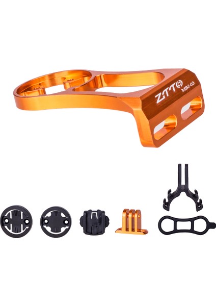 Turuncu Tarzı Ztto Mtb Yol Bisikleti Stoperi Gps Tutucu Bilgisayar Kamera Tutucu Garmin Bryton Cateye Gopro Montaj Bisiklet Direksiyon Uzatması (Yurt Dışından)