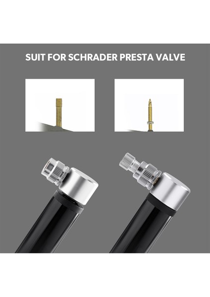Siyah Stil Katlanabilir Alüminyum Alaşım Bisiklet El Pompası Mini Bisiklet Pompa Top Lastik Şişirici Schrader Presta Valf Mtb Yol Bisikleti Pompası (Yurt Dışından) modelleri
