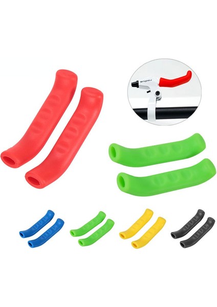 Mavi Stil 1 Çift Dağ Bisikleti Fren Kolları Kılıfı Kaymaz Silikon Fren Sapı Koruma Kapak Bisiklet Aksesuarları Bisiklet Direksiyon Bandı (Yurt Dışından) fırsatları