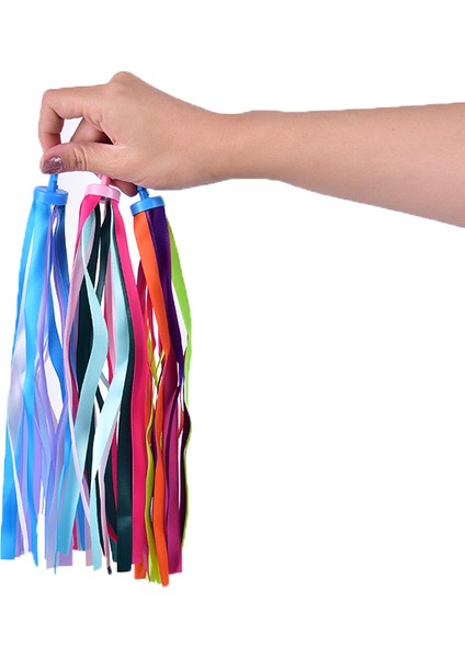Pk Stili 1 Çift Bisiklet Direksiyonu Ribboldren Bisiklet Streamer Bisiklet Direksiyon Şerit Çocuk Scooter Püsküller (Yurt Dışından)