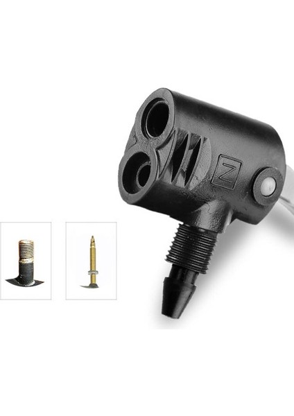 C2 Tarzı Bisiklet Pompa Nozul Hortumu Adaptörü Fv Servis Av Schrader Presta Valf Dönüştürücü Çift Başlı Bisiklet Inflator Dual Head BC0047 (Yurt Dışından)