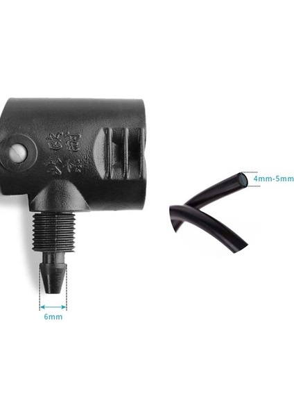 C2 Tarzı Bisiklet Pompa Nozul Hortumu Adaptörü Fv Servis Av Schrader Presta Valf Dönüştürücü Çift Başlı Bisiklet Inflator Dual Head BC0047 (Yurt Dışından)