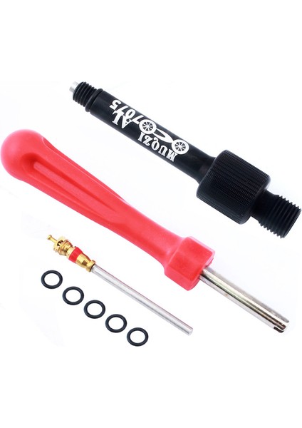 Siyah Stil Mtb Bisiklet Şok Emici Vana Adaptörü Süspansiyon Hava Valf Dönüşümü Nozül Ifp Uzatma Hava Kaçağını Önleme Aracı (Yurt Dışından)