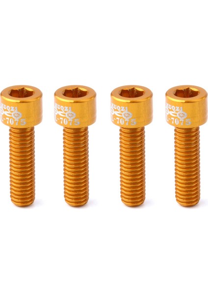 Altın Tarzı Muqzı Bisiklet Gidon Gövde Vidası Alüminyum Alaşım M5*17MM Dağ Bisikleti Yol Bisikleti Sabit Dişli Gidon Gövde Vidası (Yurt Dışından)