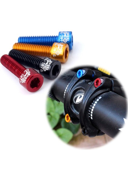 Altın Tarzı Muqzı Bisiklet Gidon Gövde Vidası Alüminyum Alaşım M5*17MM Dağ Bisikleti Yol Bisikleti Sabit Dişli Gidon Gövde Vidası (Yurt Dışından) fırsatları