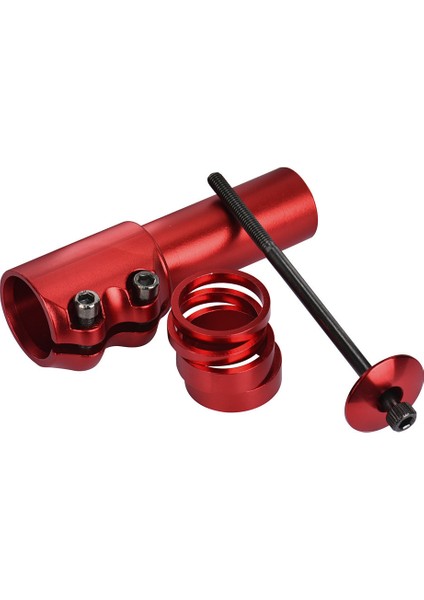Kırmızı 12CM Stili Bisiklet Tüp Uzatıcı Adaptör Bisiklet Ön Çatal Gövde Yükseltme Kontrol Yüksekliği Alüminyum Mtb Bisiklet Parçaları Aksesuarları (Yurt Dışından)