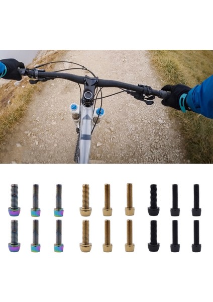M5 Altın Tarzı Titanyum Kaplamalı Renkli Mtb Bisiklet Direksiyon Sapı Vida (Yurt Dışından) modelleri