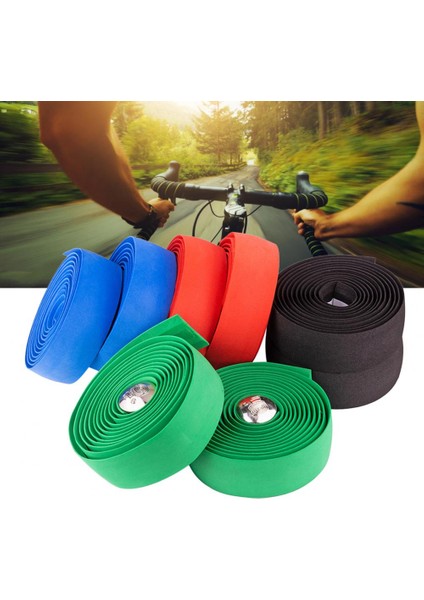 Yeşil Stil Bisiklet Gidon Bandı 2 Adet Bisiklet Şerit Bandı Nefes Alabilir Şok Emici Iyi Korumalı Bisiklet Tutma Bandı (Yurt Dışından) modelleri