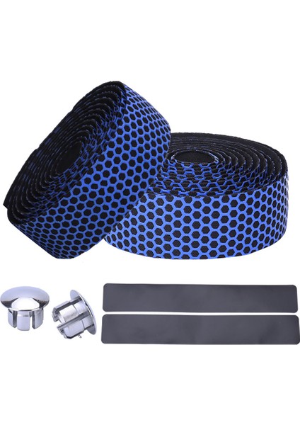 Mavi Stil 2 Adet Bisiklet Direksiyon Bandı Taşınabilir Dağ Bisikletleri Şok Emici Amortisör Sarım Yol Bisiklet Sürme Yedek Set Siyah (Yurt Dışından)