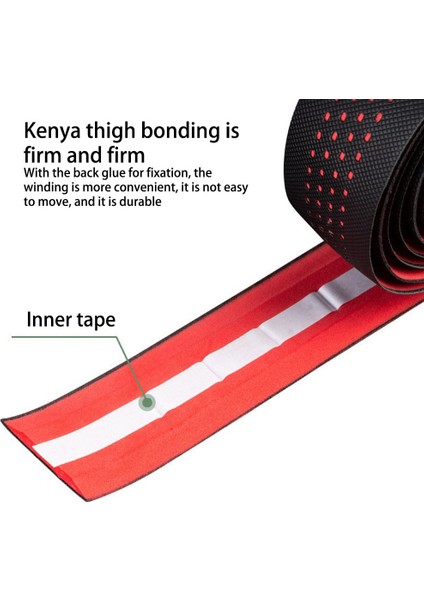 Siyah Kırmızı Tarzı 2 Parça Direksiyon Kaymayan Bant Değiştirme Bisiklet Direksiyon Balıkçılık Çubuğu Yumuşatma Bantları Bisiklet Yedek Parçaları Siyah (Yurt Dışından) fırsatları