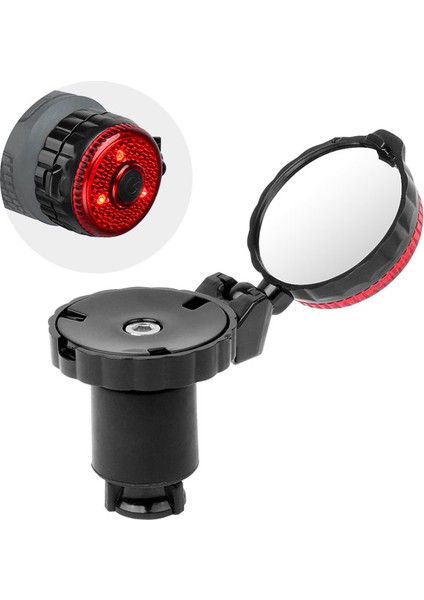VMR-005 Stili Bisiklet Konveks Ayna Işık Damla Çubuğu Montajı Sol Sağ Kurulum Arka Görüş Reflektörü Geniş Kapsamlı (Yurt Dışından)