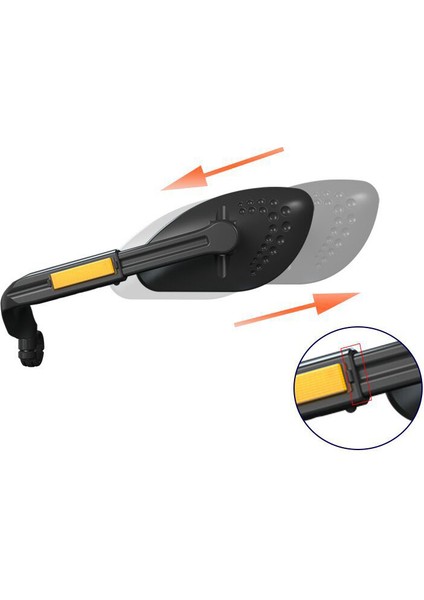 Bir Set Stili Mtb Bisiklet Hd Arka Görüş Aynası Ayarlanabilir 360 Derece Döner Yansıtıcı Mtb Bisiklet Süsleme (Yurt Dışından)