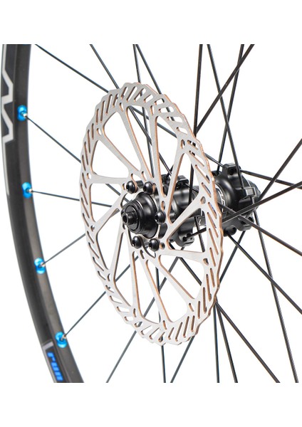 180MM Mavi Tarzı C Bisiklet Fren Rotoru Dağ Bisikleti Disk Fren Rotorları Karbon Çelik Mtb Yuvarlak Diskler Rotorlar Merkez Diski Mavi (Yurt Dışından)