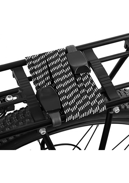 Siyah Stil Bisiklet Bagajı Halat Dağ Bisikleti Esnek Kayış Kanca Kalın Iyi Esneklik Geniş 3'ü Bir Arada Bisiklet Bagaj Kayışı (Yurt Dışından) fırsatları