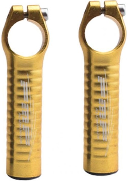 Altın Tarzı 2 Adet Dinlenme Direksiyonu Anti-Şoklu Vice Direksiyon Boynuzları Bisiklet Dinlenme Direksiyonu (Yurt Dışından)