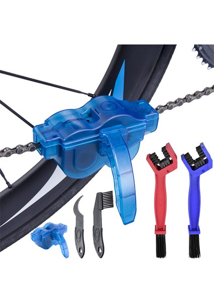 Mavi Fırça Stili Bisiklet Temizleme Araçları Zincir Temizleyici Fırçalar Mtb Yol Bisikleti Yıkama Aracı Seti Bisiklet Temizleme Kiti Bisiklet Onarım Araçları (Yurt Dışından)