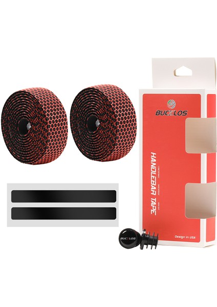 Kırmızı Stil Bucklos Bisiklet Direksiyon Bandı Yumuşak Rahat Yol Bisikleti Bandı Dayanıklı Hızlı Bisiklet Sargı Bisiklet Aksesuarları (Yurt Dışından)