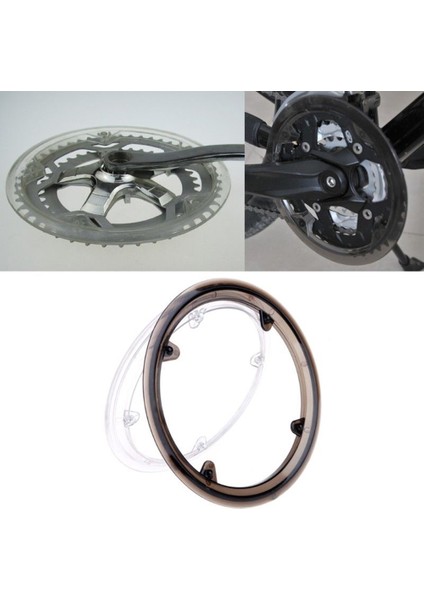 Tip B 155MM Siyah Stil Delikler Bisiklet Krank Dıy Kapağı Bisiklet Krank Takımı Zincir Tekerlek Kapağı Koruyucu Değiştirme Koruyucu Opsiyonel Boyut (Yurt Dışından)