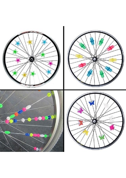 Küçük Boncuk Tarzı 1 Paket Işık Yayan Bisiklet Tekerlek Konuşu Plastik Renkli Sarma Tüpleri Dekor Bisiklet Konuşları Bisiklet Aksesuarları Bisiklet Parçaları (Yurt Dışından) modelleri