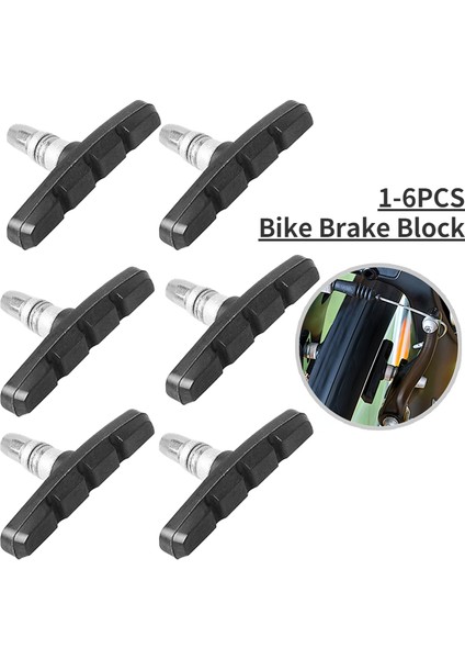 3 Adet Fren Bloğu Stili Bisiklet Fren Blokları Kauçuk Bisiklet Parçası Araçları Mtb Dağ Yol Bisiklet Hafif V-Fren Ayakkabı Pedleri Bisiklet Aksesuarları (Yurt Dışından)