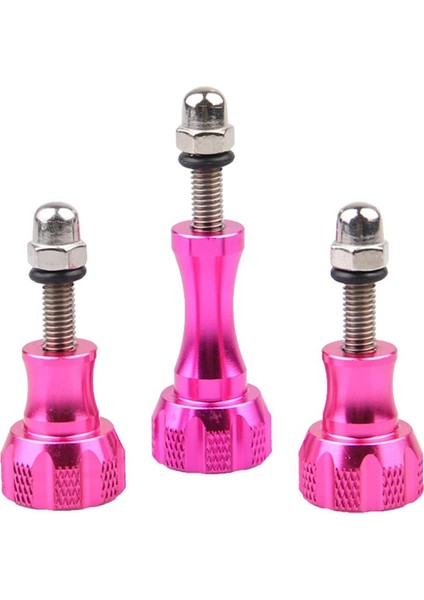 Gül Kırmızı Tarzı 3'lü Kısa ve Uzun Mtb Veya Kamera Vidaları 5.5X2CM Veya 4X2CM (Yurt Dışından)