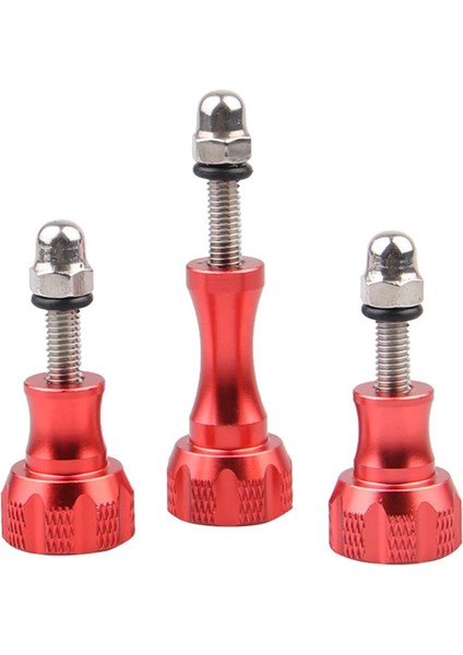 Gül Kırmızı Tarzı 3'lü Kısa ve Uzun Mtb Veya Kamera Vidaları 5.5X2CM Veya 4X2CM (Yurt Dışından)
